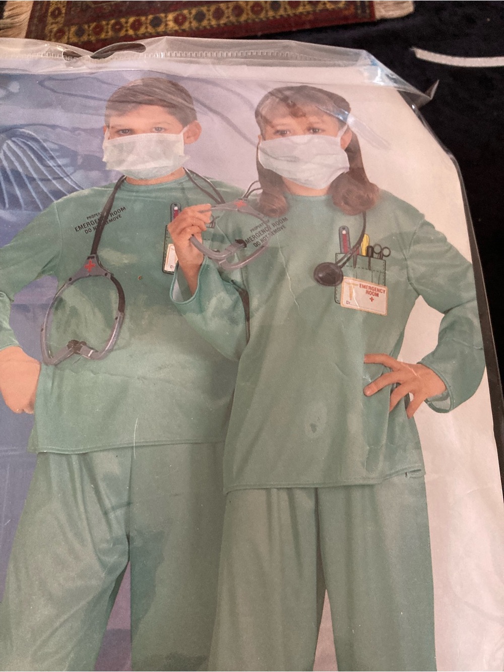 Kids Medical Scrub Halloween Costume - Career Day Sage Green New